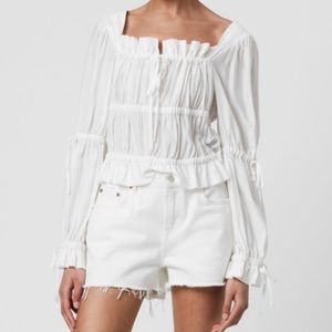 Allsaints white blouse